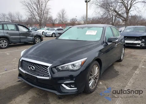 2024 Infiniti Q50 Luxe Awd z USA, uszkodzony, nr VIN JN1EV7BR1RM631361